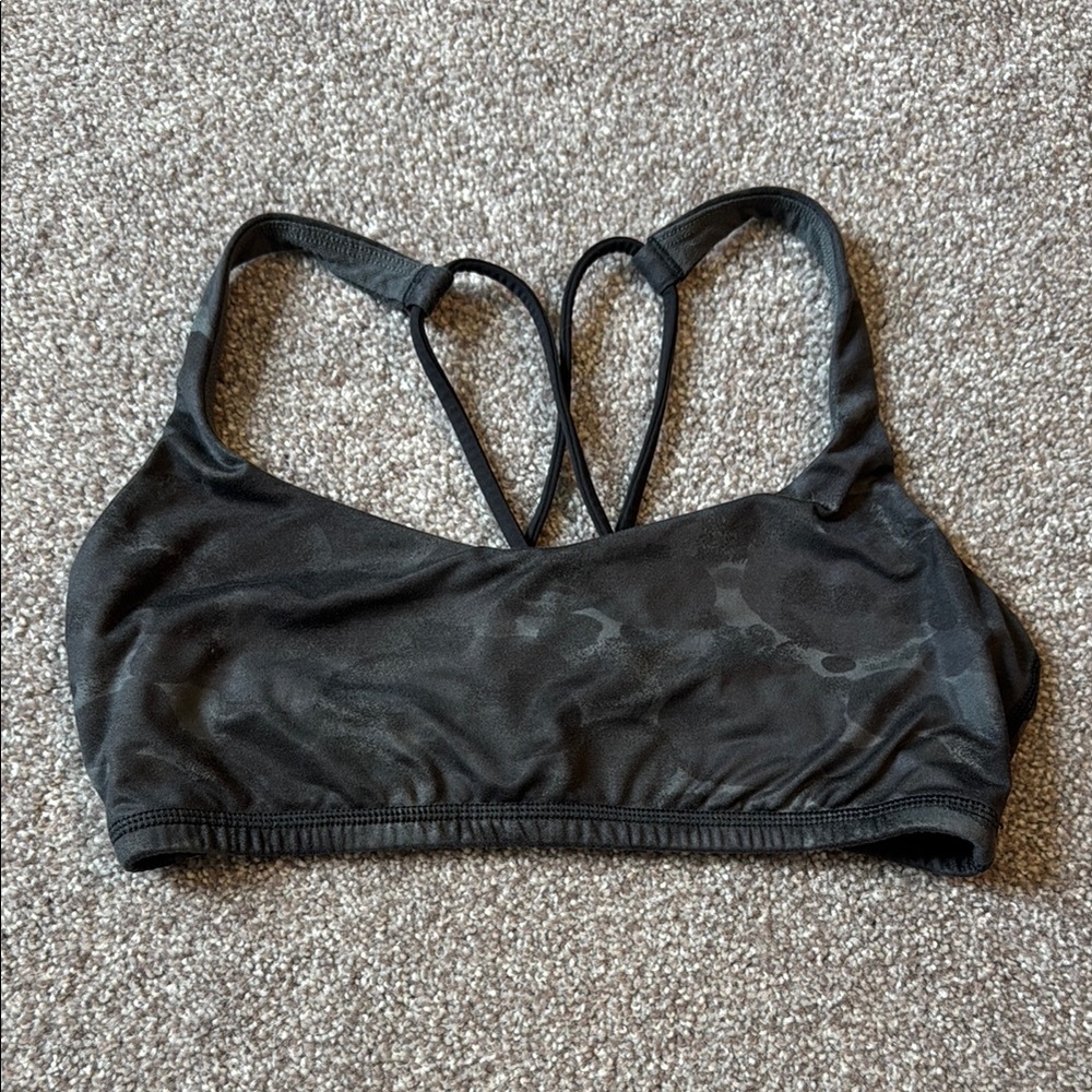 Lululemon Black and Gray Sports Bra